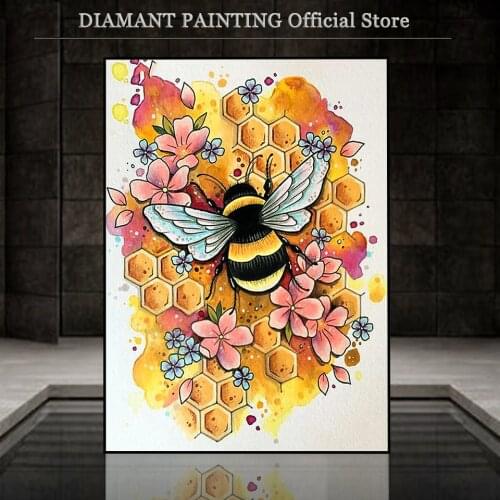 5D Full Diamond Painting New Square/Round Animals Hobby And Handicraft Rhinestones Diamond Embroidery Bee 5d Diamond Mosaic