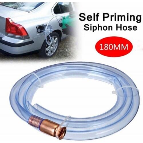 Car Fuel Hose Self Priming 180MM Antistatic High Quality Transparent PVC Material Practical Vehicle Refueling Accessories Pipe