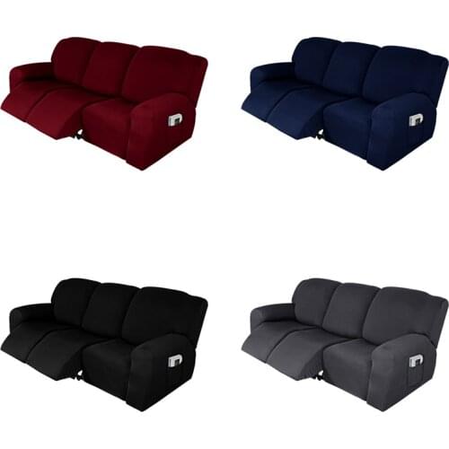 Spandex Recliner Cover Slipcover 3D Digital Geometric Printed Lounger Sofa Cover for Living Room Elastic Couch Armchair Covers