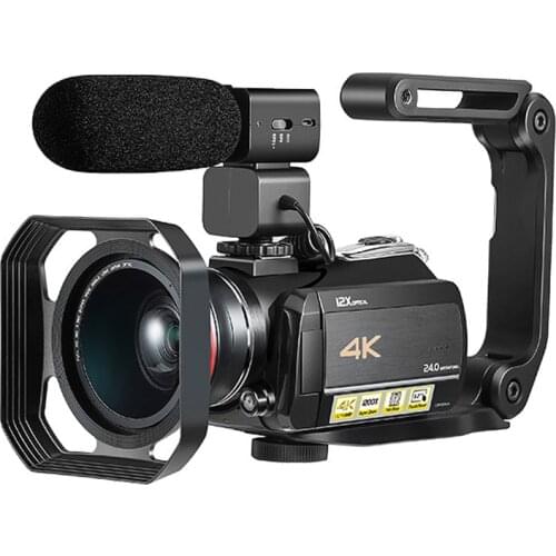 Winait Home Use Good Quality Super 4k Digital Video Camera with 12x optical zoom Digital Camcorder