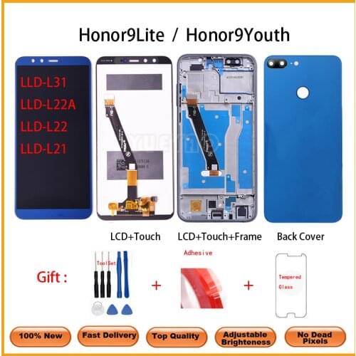 Display for Honor 9 Lite LLD-L31/L21/L11LCD Display Touch Screen Replacement For Honor 9 Youth Display Lcd Screen Frame Housing