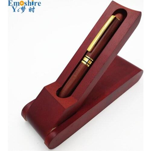 Emoshire New Creative Vintage Handmade Wooden Environmental Ball Pen Lovely Ballpoint Pen Nice Gift Ballpoint Pens P165