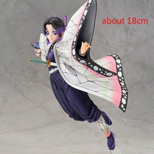 18cm Demon Slayer Anime Figure Kochou Shinobu Action Figure Kimetsu No Yaiba Kamado Tanjirou Figure Rengoku Kyoujurou Figurine