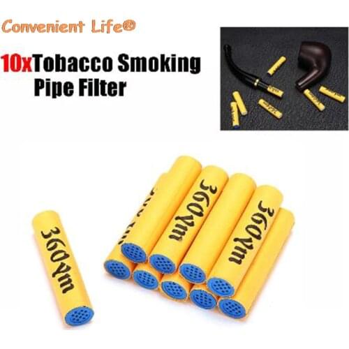 10PCS 9mm Activated Carbon Tobacco Smoking Pipe Filter Cigarette Accessories Groothandel For Smoker Gift