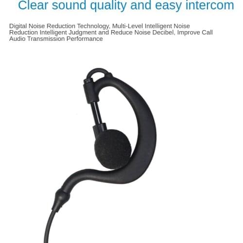 Interphone headset high-grade tensile soft ear hanging in-ear Guotong thick winding headset