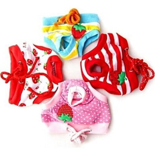 S-XL Reuseable Bitch Menstrual Female Pet Dog Sanitary Nappy Diaper Pants Pads