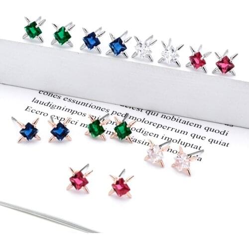 Fashion Korean Zircon Earrings in various colors, fashion jewelry gifts for women/girls parties on various occasions ER-300