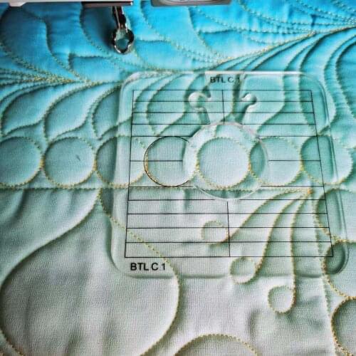 Between the Lines circles set of 5 templates Expansion Pack for low shank domestic sewing machine # QR-BLC5 # 1 set =5 pcs