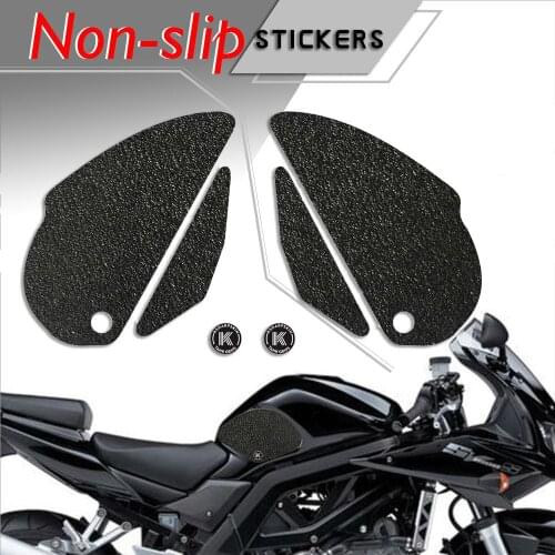 Motorcycle tank grip fuel tank traction pad side knee grip friction protector sticker for SUZUKI 00-09 SV650 BMW 03-12 R1200GS