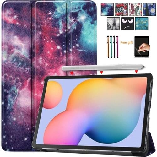 2020 new Gligle ultra slim Magnet Case cover for Samsung Galaxy Tab S6 Lite 10.4 SM-P610 SM-P615 Tablet shell +touch pen+film