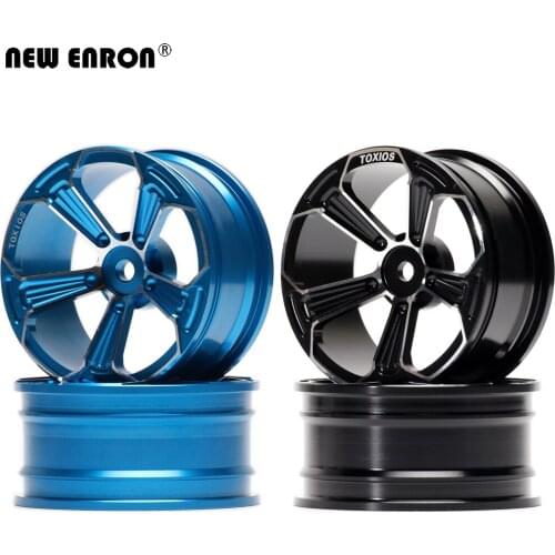 NEW ENRON 4Pcs Aluminum Alloy 5 Spoke Wheels Hub Rims For RC Car 1/10 On-Road Drift Sakura Tamiya Traxxas HSP HPI Kyosho RedCat