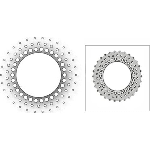 New Small Circle Burst Frame 2020 Metal Cutting Dies for DIY Scrapbooking Decorative and Card Making Embossing Craft No Stamps