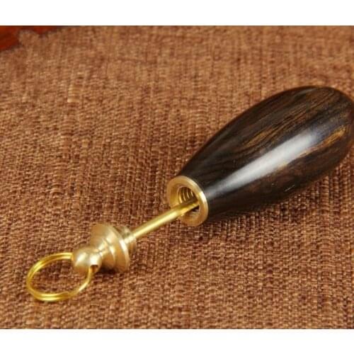 Portable wooden Empty Snuff Bottle Fragrance Toothpick Case With Mini Metal Spoon Sniffer Bullet Container Smoking Accessories