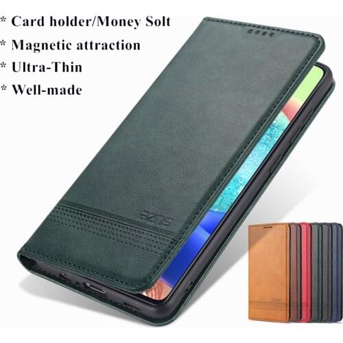 Deluxe magnetic adsorption leather phone case for Samsung Galaxy A02 A02s A12 A32 A42 A52 A72 4G A82 A22 5G