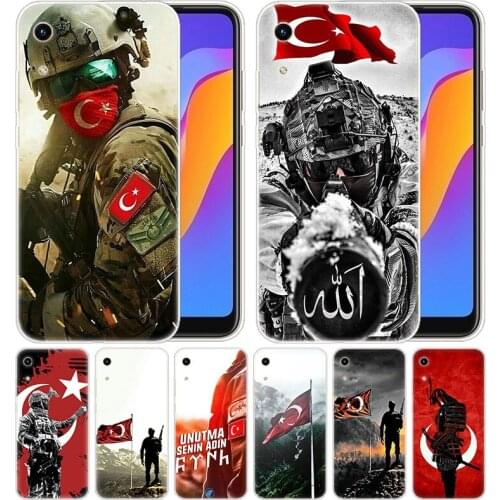 Luxury Silicone Case Turkey Flag Soldier for Huawei Honor 9X 8A 7A 20 Pro 7X 8X 7S 8S 8 9 10 Lite View 20 20i 10i Play Fashion