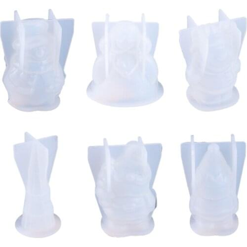 Crystal Epoxy Resin Mold Christmas 3D Doll Decorations Casting Silicone Mould DIY Crafts Jewelry Making Tool W0YA