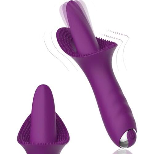 Секс игрушки G-spot Dildo Vibrator Rechargeable Tongue Massage 10 Speed Vibrating Clitoris Stimulator Sex Toys for Women вагина