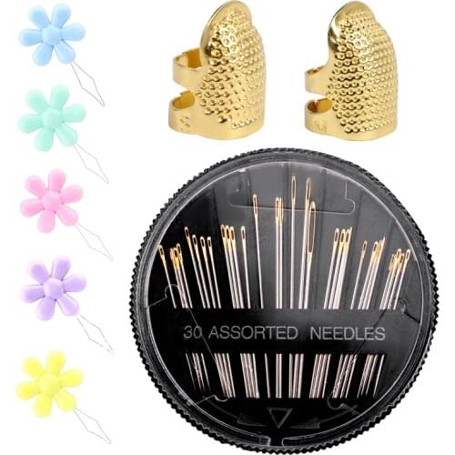 LMDZ Sewing Needles Household Sewing Machine Stainless Steel Hand Embroidery Tool Diy Accessories Handmade Finger cot