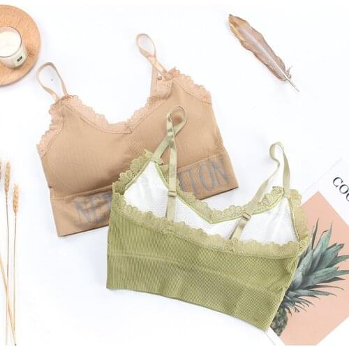 Workout Wear Running Sportswear Free Size Sports Bra With Pad Letters Yoga Tops For Fitness Women Underwear Lace Muliticolors