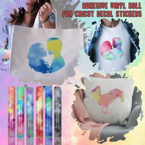 Tie-Dye Lettering Film TPU Heat Transfer Film DIY Stickers Print Art Color Decoration Garment Design Paper Fabric Cup Glass