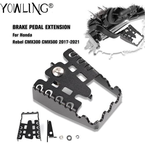 Motorcycle Foot Brake Lever Peg Pad Extension Enlarge Extender For Honda Rebel 300 500 CMX300 CMX500 2017 2018 2019 2020 2021