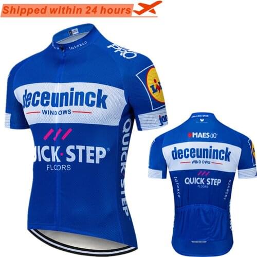 2021 Quick Step Deceuninck Man Cycling Jersey Pro Team MTB Jersey Breathable Mountain Road Bike Bicycle Jersey Cycle Clothes
