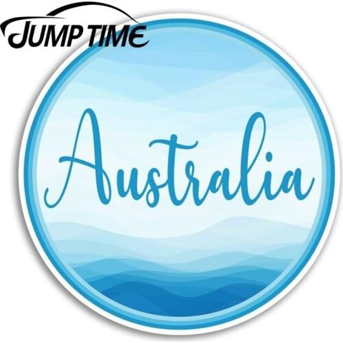 Jump Time Blue Australia Vinyl Stickers Travel Oz Sticker Laptop Luggage Decal Truck Window Car Wrap Car Accessories