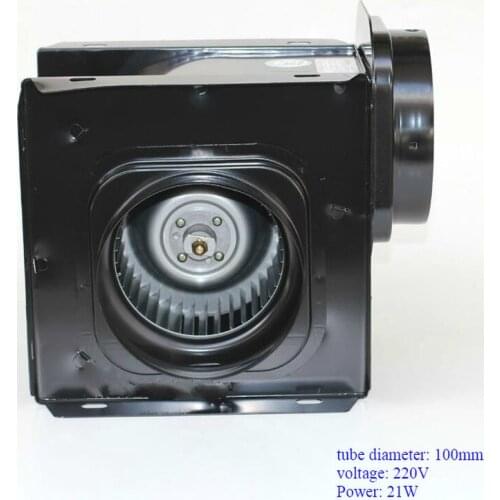 Ducted exhaust fan exhaust fan blower pipe fan ventilation 150 air volume 220v 21w 60pa steel black