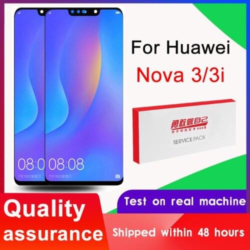 High Quality 6.3'' Display Replacement For Huawei Nova3 Nova 3 LCD Touch Screen Digitizer Assembly For Nova3i Nova 3i Display