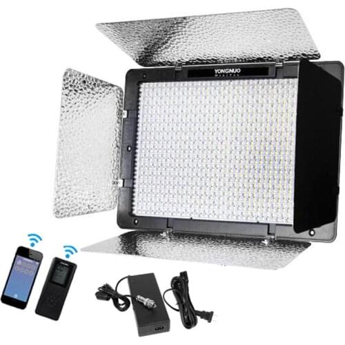 Yongnuo YN1200 + Power Adapter 5500K White 9300LM CRI95 1200 SMD Led Video Fill Light Photo Studio Lighting w/ Remote Controller