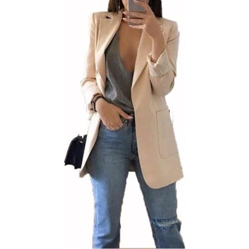 Womens Casual Blazers Lightweight Open Front Long Sleeve Work Office Blazer Jacket
