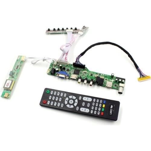 LCD TV controller board with TV AV VGA Audio USB HDMI-Compatible for 17 inch panel 1440x900 B170PW01 V0 N170C2-L01 LTN170BT08-G