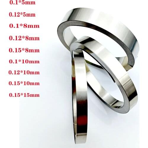 10 Meter/roll Pure Nickel Strip 99.96% for li 18650 battery spot welding machine Welder Equipment Nickel Belt for battery packs