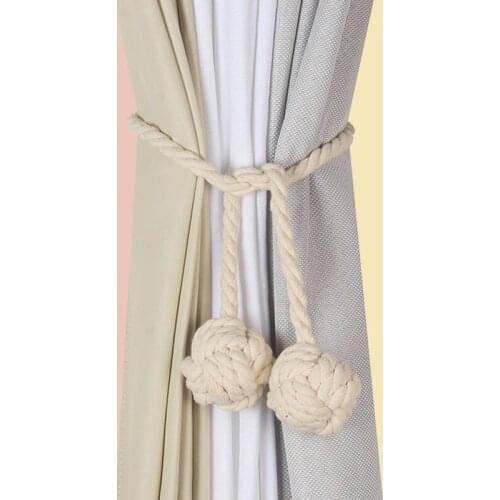 1Pc Cute Cotton Knot Ball Curtain Holders Tie Back for Home Accessories Decoration Bedroom Curtains Clip Holder Buckle Tieback