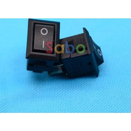 10pcs AC 250V 3A 2 Pin ON/OFF I/O SPST Snap in Mini Boat Rocker Switch 10*15MM