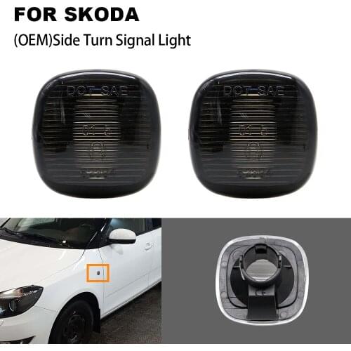 2PCS OE Side Marker Turn Signal Light Blinker Light For Audi A3 A4 A8 Skoda Fabia Octavia Skoda Superb Rapid Roomster Seat Ibiza