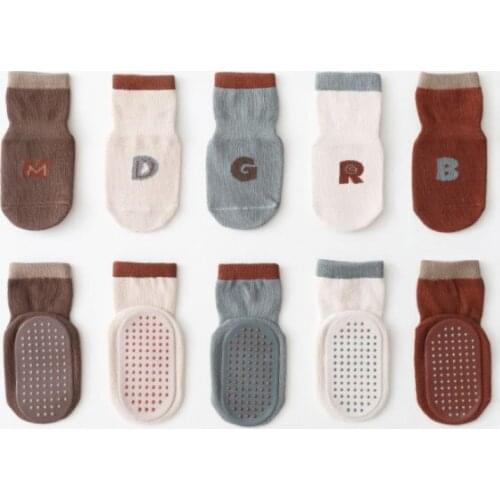 2021 Fashion Baby Socks With Rubber Soles Infant Sock Newborn Sping Auumn Children Floor Socks Shoes Anti Slip Soft Sole Sock