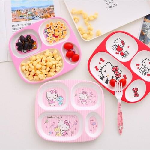 24.5*22Cm Mymelody Kitty Doraemon Pokmon Egg Yolk Rice Bowl Tableware Snacks Fruit Plate Kawaii Cartoon Child Tableware