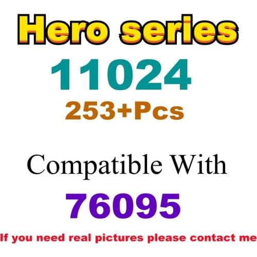 253Pcs 11024 Building Block Toy Hero Series 76095 Assembled Building Block Childrens Toy Gifts