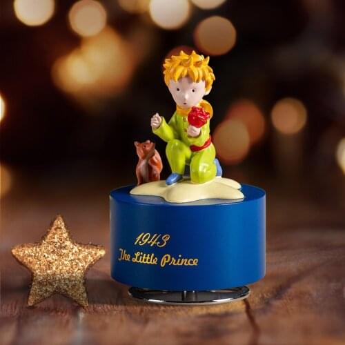 4 Inch Little Prince Music Box , Color Resin Crafts , Music Box , Home Decor , Christmas Decorations for Home