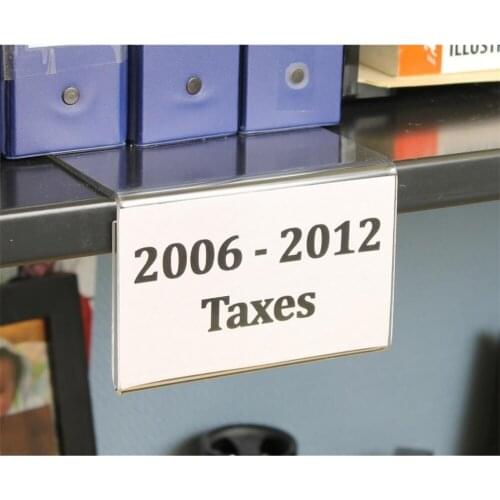 5 x Series 3 Shelf Talker Sign Holder Side Loading Clear