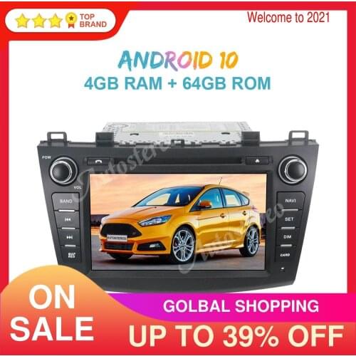 Android 10 4GB+64GB Car Radio Player Car GPS Navigation For Mazda 3 Axela 2009-2012 Auto Stereo Multimedia Player Head Unit ISP