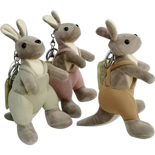 Boutique fragrant pants kangaroo plush pendant kangaroo doll key chain doll plush doll girl gift L0222