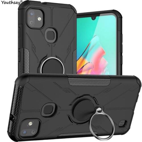 For Infinix Smart HD 2021 Case Cover For Infinix Smart HD 2021 Coque Ring Armor Shockproof Protective Phone Bumper