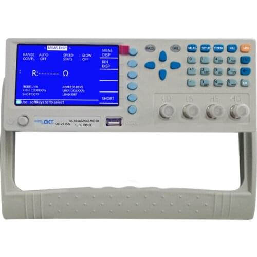 CKT2515A/CKT2515B DC Low Ohmmeter DC Resistance Meter with 0.05% Accuracy