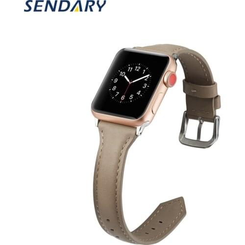 Colorful Leather Watch Band for Apple Watch Series SE 6/5/4 Sport Bracelet 40MM 44MMLoop Strap for iWatch 1/2/3 38MM 42MM