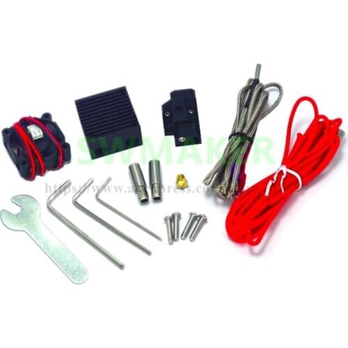 E3D Cyclops+ 2 into 1 out Extruder with Cables and Cooling Fan