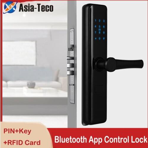 TTlock App Electronic Door Lock Bluetooth WIFI Smart Touch Screen Lock Digital Code Keypad For Home Hotel Apartment