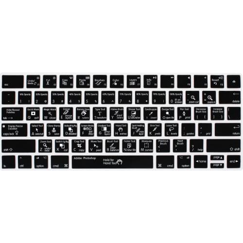 HRH Photoshop PS Hotkey Dust proof Silicone Keyboard Skin Protective Film For Apple Magic A1644 MLA22B/A US For Adobe Keyboard
