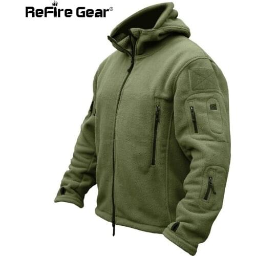 Winter Military Tactical Fleece Jacket Men Warm Polar Army Clothes Multiple Pocket Outerwear Casual Thermal Hoodie Coat Jackets